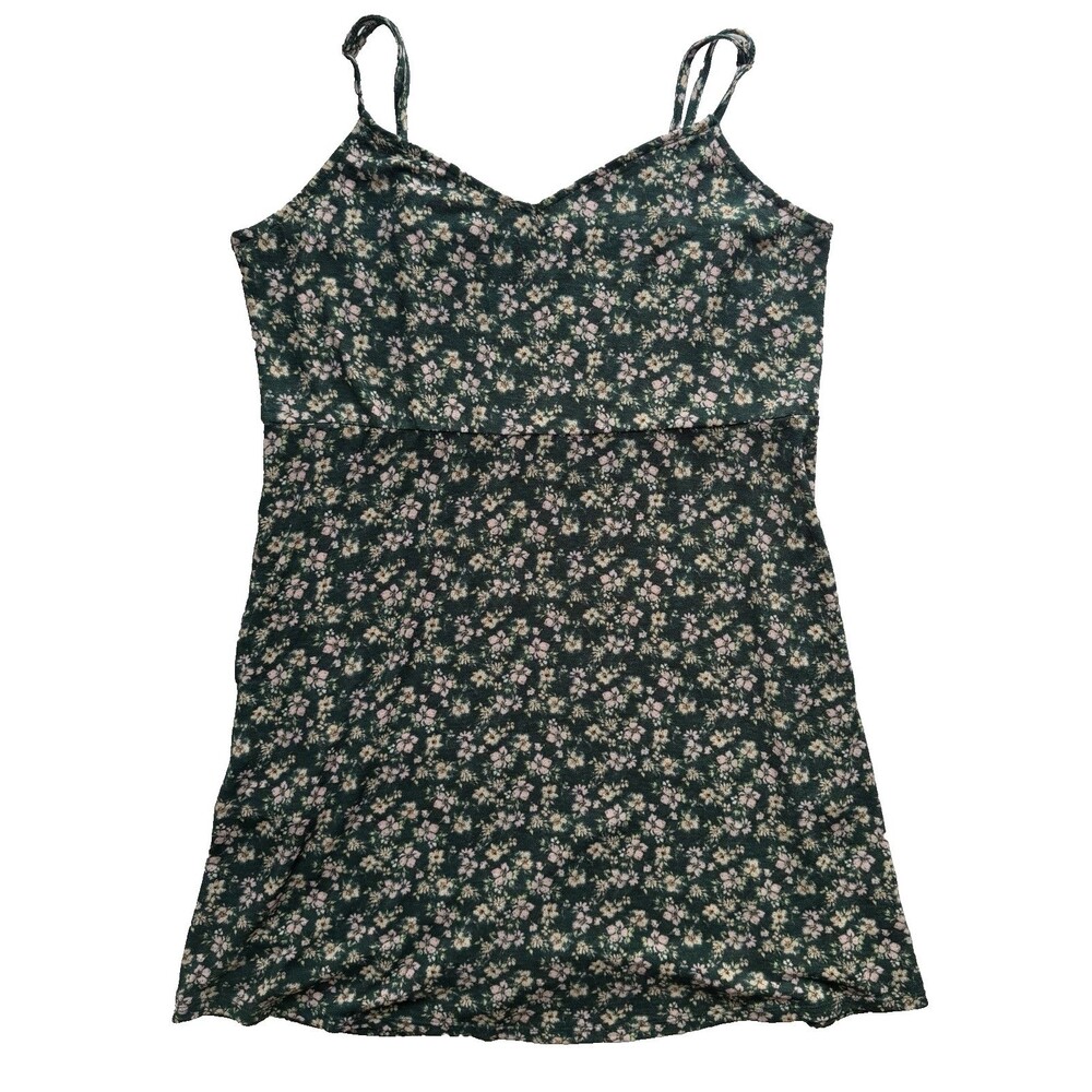Live to Be Spoiled Y2K Ditsy Floral Dress XXL Mini Slip Dress Spaghetti Strap 2X